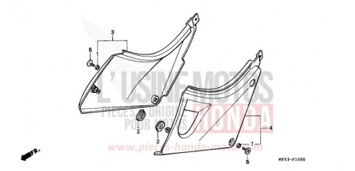 SIDE COVER CB500R de 1994